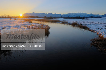Lake Staffelsee at Sunset, Bavaria, Germany