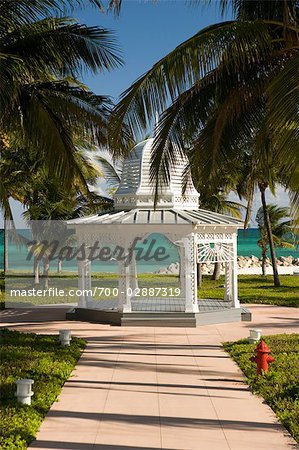 Gazebo de plage, Grand Bahama Island, Bahamas