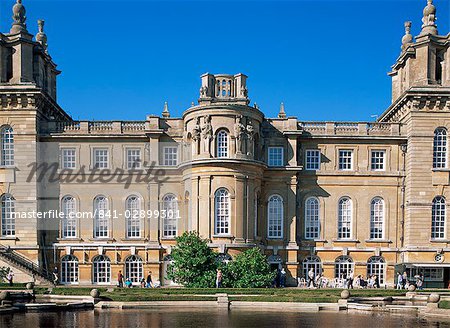 The water terrace garden, Blenheim Palace, UNESCO World Heritage Site, Oxfordshire, England, United Kingdom, Europe