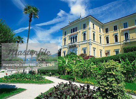 The Grand Hotel Villa Serbellon and gardens at Bellagio on Lake Como, Lombardy, Italy, Europe