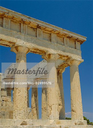 Tempel der Aphaia, Ägina, Argo-Saronische Inseln, Griechenland, Europa