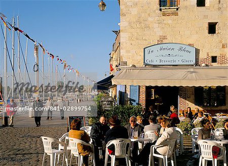 Café, Honfleur, Normandie, France, Europe