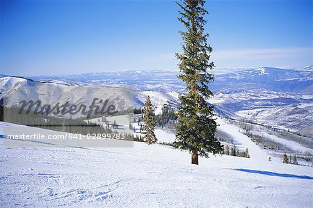 Domaine skiable de Snowmass près d'Aspen, Colorado, États-Unis d'Amérique