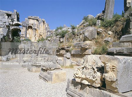 Ancient Lycian ruins, Myra, Anatolia, Turkey, Asia Minor, Asia