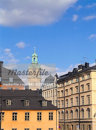 Old buildings in Gamla Stan, Stockholm's old town, Stockholm, Sweden, Scandinavia, Europe
