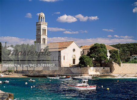 Le monastère franciscain, ville de Hvar, l'île de Hvar, Dalmatie, Dalmatia, Croatie, Europe