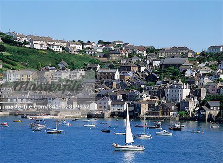 Fowey Harbour, Cornwall, England, United Kingdom, Europe