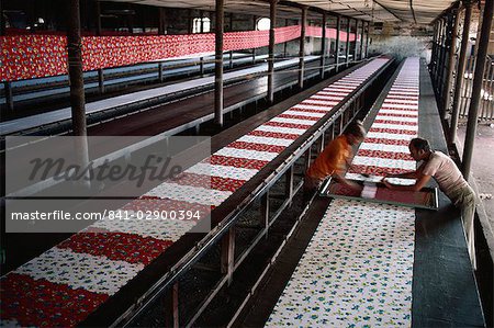 Silk screen printing, Ahmedabad, Gujarat, India, Asia