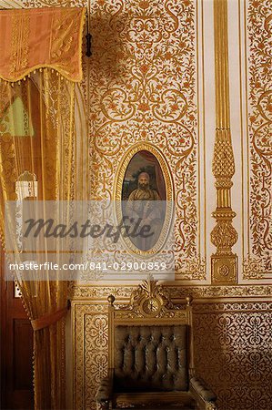 Portrait of erstwhile Maharajah or Prince of Sirohi, Sirohi Palace, Sirohi, Southern Rajasthan state, India, Asia