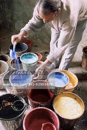 Jouet et Joy contemporain Jaipur main block printing works, Jaipur, Rajasthan État, Inde, Asie