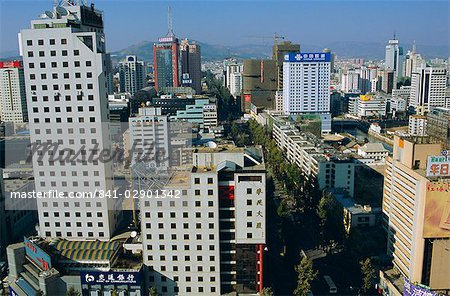 Quartier des affaires moderne, Kunming, Yunnan Province, Chine