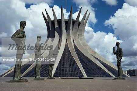 Cathedral, Brasilia, UNESCO World Heritage Site, Brazil, South America