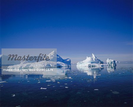 Icebergs, l'Antarctique, les régions polaires