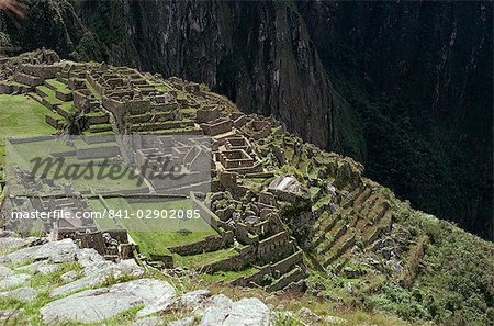 Ruines Incas, Machu Picchu, patrimoine mondial UNESCO, Pérou, Amérique du Sud