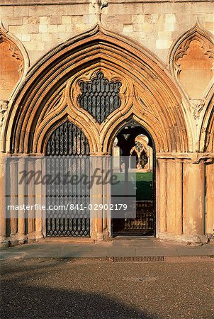 Norwich cathedral cloisters, dating from 13th to 15th centuries, Norwich, Norfolk, England, United Kingdom, Europe