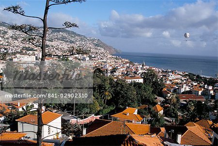 Vue sur la ville de Fortaleza do Pico (fort), Funchal, Madeira, Portugal, Atlantique, Europe