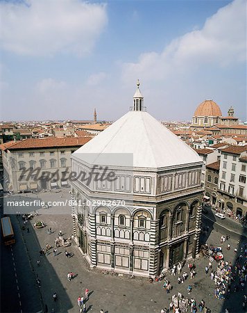 Baptistery, Duomo, Florence, UNESCO World Heritage Site, Tuscany, Italy, Europe