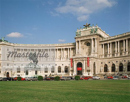Heldenplatz, nouvelle Hofburg, Vienne, Autriche, Europe