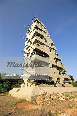 Monument de réservoir pour la paix commémorant la fin de 1975 - 1990 guerre civile Yarze, Beyrouth, Liban, Moyen-Orient