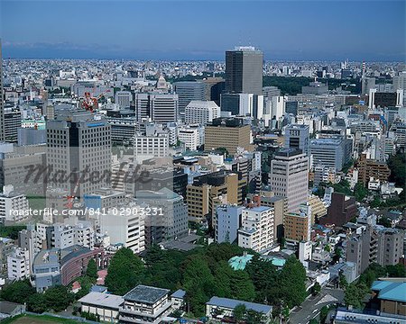 The skyline of Tokyo, Japan, Asia