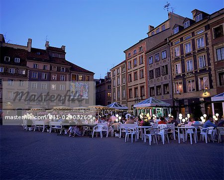 Rynek Starego Miasta (vieille ville), Varsovie, Pologne, Europe