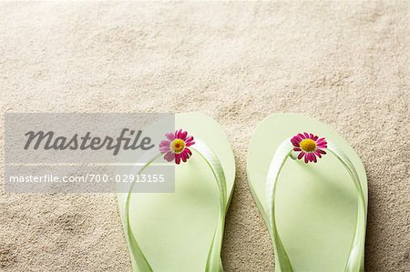 Flip-Flops am Strand