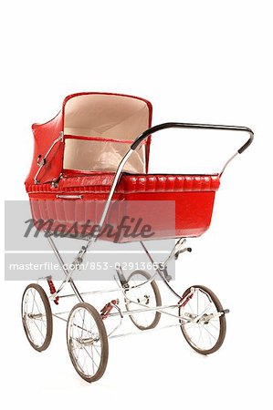 Nostalgische Kinderwagen, volle erschossen