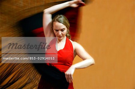 Danseuse de flamenco femme