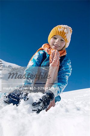 Child in snow