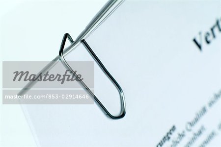 paperclip, close-up
