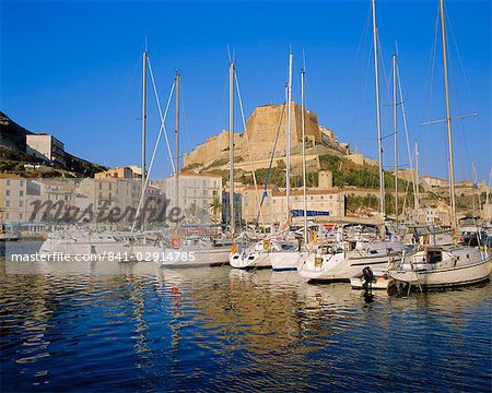 Bonifacio harbour, Corsica, France