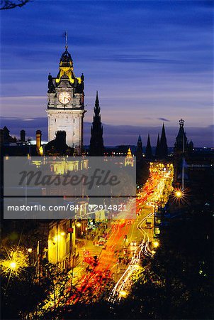 Princes Street, Edinburgh, Scotland, Royaume-Uni