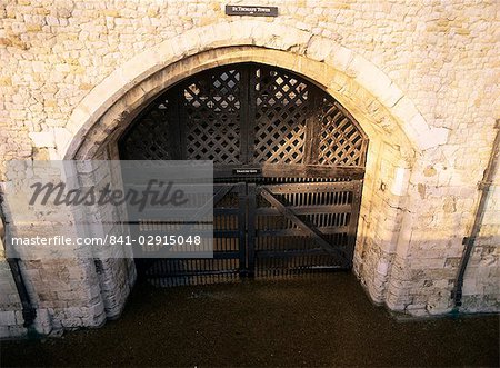 Porte de traîtres, tour de Londres, patrimoine mondial de l'UNESCO, Londres, Royaume-Uni, Europe