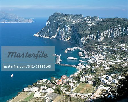 Marina Grande, l'île de Capri, Campanie, Italie, Méditerranée, Europe