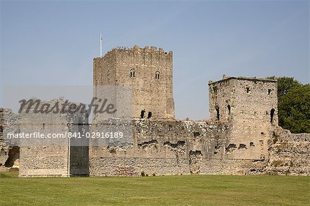 Portchester castle, Hampshire, Angleterre, Royaume-Uni, Europe