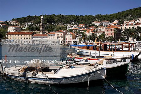 Hvar harbour, Dalmatie, Croatie, Adriatic, Europe