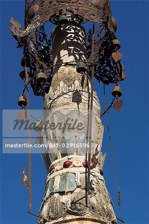 Antique hti, Kakku ruines bouddhiques, censée contenir plus de deux mille briques et stupas de latérite, légende maintient que les premières stûpas furent érigés au XIIe siècle par Alaungsithu, roi de Bagan (Pagan), l'État Shan, au Myanmar (Birmanie), Asie