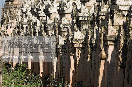 Kakku Buddhist Ruins, said to contain over two thousand brick and laterite stupas, legend holds that the first stupas were erected in the 12th century by Alaungsithu, King of Bagan (Pagan), Shan State, Myanmar (Burma), Asia