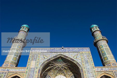 Die Freitagsmoschee oder Masjet-eJam, gebaut im Jahr 1200 durch die Ghorid Sultan Ghiyasyddin auf dem Gelände einer früheren Jahrhundert Moschee, Herat, Provinz Herat, Afghanistan, Asien