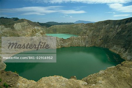 Lacs de cratère au Keli Mutu, Moni, Flores, Indonésie, Asie du sud-est, Asie