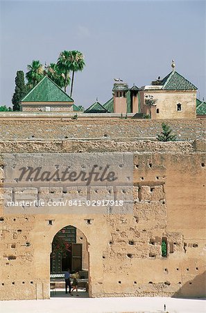 Ruines du Palais El Badi, Marrakech (Marrakech), Maroc, Afrique du Nord, Afrique