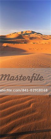Sanddünen des Erg Chebbi, Sahara Wüste in der Nähe von Merzouga, Marokko, Nordafrika, Afrika