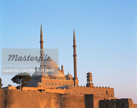 The Mohammed Ali Mosque at dawn, Cairo, Egypt, North Africa, Africa