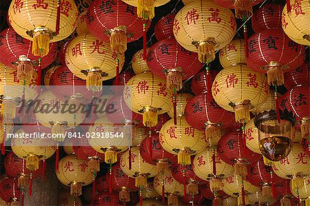 Lanterns in the Kek Lok Si Temple at Air Hitam, Penang, Malaysia, Southeast Asia, Asia