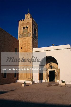 Mausolée, appelé aussi incorrectement la mosquée Barbier, Barbier, Kairouan, Tunisie, Afrique du Nord, Afrique Mausolée, appelé aussi incorrectement la mosquée Barbier, Barbier, Kairouan, Tunisie, Afrique du Nord, Afrique