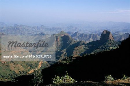 Foothills of the mountain range, Simien mountains, Ethiopia, Africa Foothills of the mountain range, Simien mountains, Ethiopia, Africa