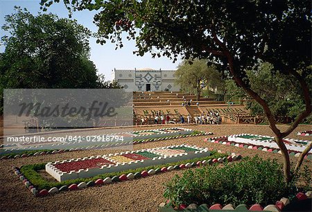 Garden of Nations in grounds of National Museum, Niamey, Niger, West Africa, Africa Garden of Nations in grounds of National Museum, Niamey, Niger, West Africa, Africa
