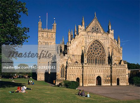 Kathedrale Exeter in Exeter, Devon, England, Vereinigtes Königreich, Europa