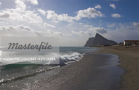 Le rocher de Gibraltar, Méditerranée, Europe