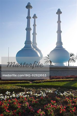 Parfum flacon monument, Doha, Qatar, Moyen-Orient